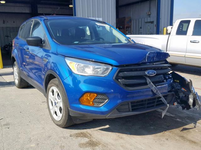 1FMCU0F78HUD86219 - 2017 FORD ESCAPE S BLUE photo 1