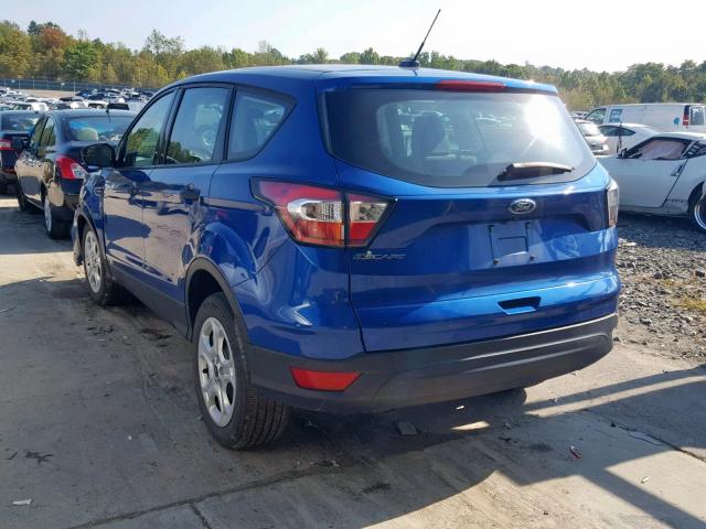 1FMCU0F78HUD86219 - 2017 FORD ESCAPE S BLUE photo 3