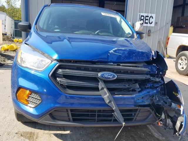 1FMCU0F78HUD86219 - 2017 FORD ESCAPE S BLUE photo 9