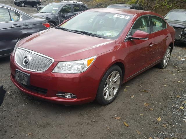 1G4GD5ED2BF265073 - 2011 BUICK LACROSSE C RED photo 2