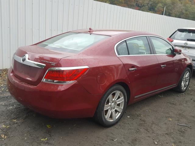 1G4GD5ED2BF265073 - 2011 BUICK LACROSSE C RED photo 4