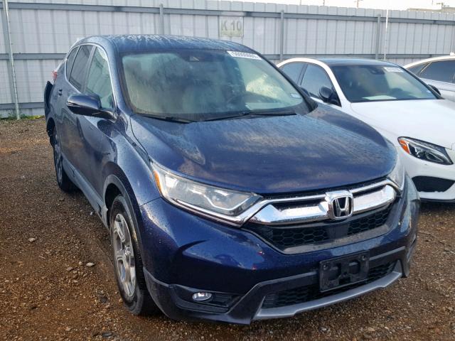 7FARW1H87JE009517 - 2018 HONDA CR-V EXL BLUE photo 1