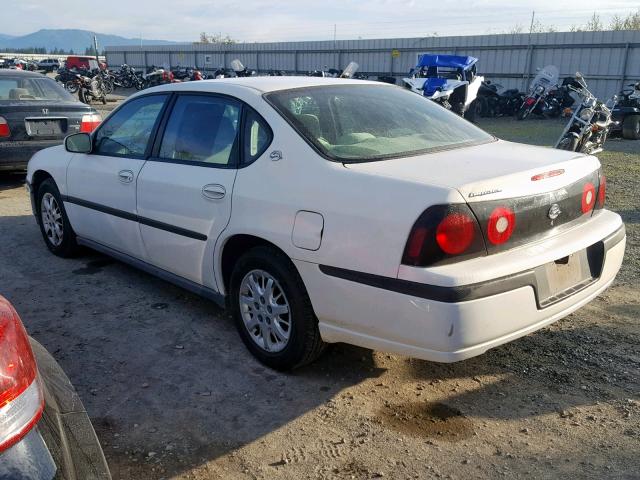 2G1WF52E359270019 - 2005 CHEVROLET IMPALA WHITE photo 3