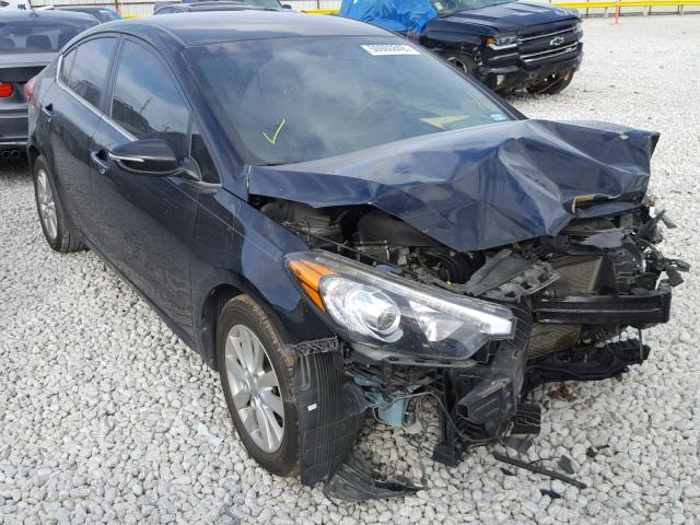 KNAFX4A85F5332638 - 2015 KIA FORTE EX BLACK photo 1