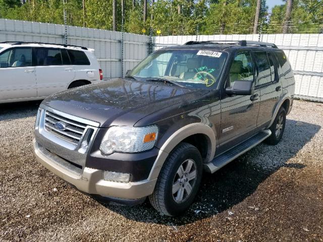 1FMEU74EX7UA83475 - 2007 FORD EXPLORER E BROWN photo 2