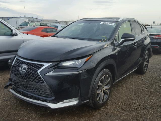 JTJBARBZ1F2015381 - 2015 LEXUS NX 200T BLACK photo 2