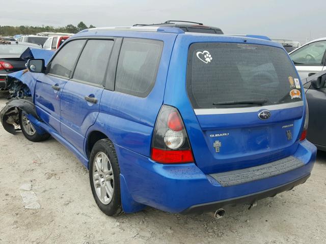 JF1SG66618H726021 - 2008 SUBARU FORESTER S Mavi foto 3