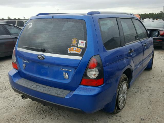 JF1SG66618H726021 - 2008 SUBARU FORESTER S Mavi foto 4