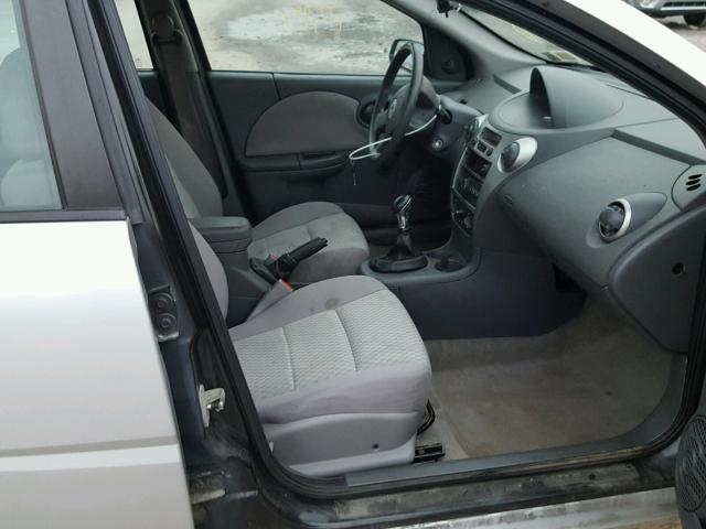 1G8AZ55F67Z127971 - 2007 SATURN ION LEVEL SILVER photo 5