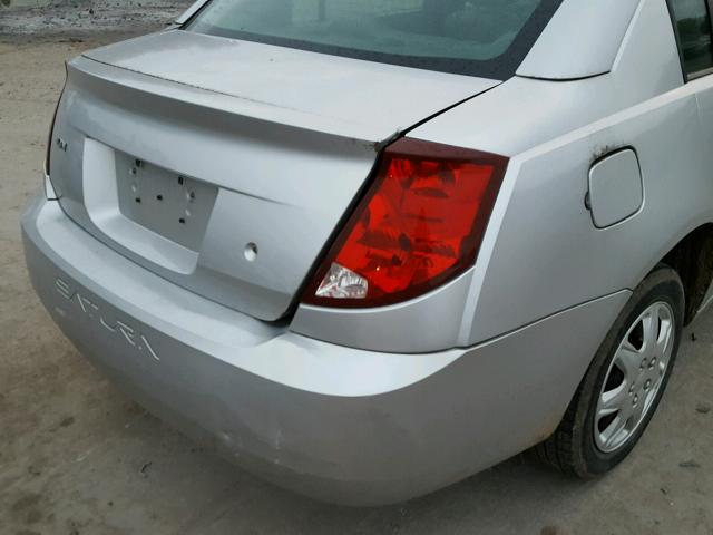 1G8AZ55F67Z127971 - 2007 SATURN ION LEVEL SILVER photo 9