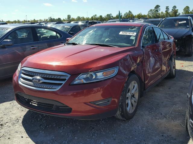 1FAHP2EW2BG173736 - 2011 FORD TAURUS SEL RED photo 2