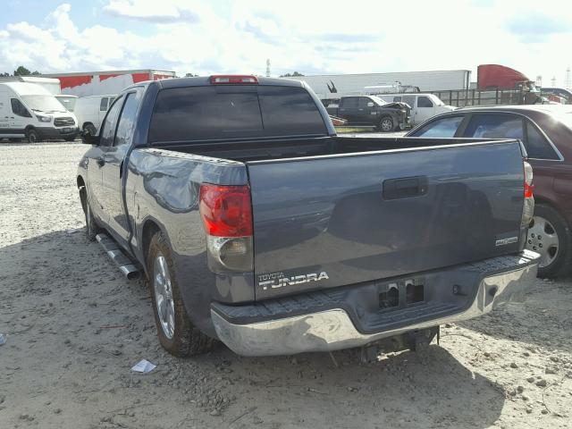 5TFRV54187X010964 - 2007 TOYOTA TUNDRA DOU GRAY photo 3