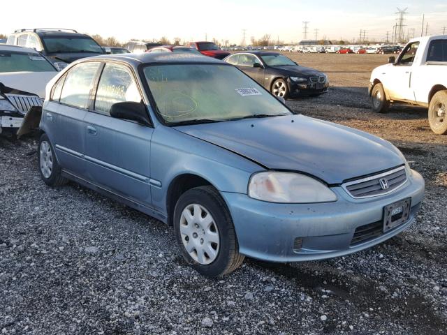 2HGEJ6612YH601179 - 2000 HONDA CIVIC BASE GREEN photo 1