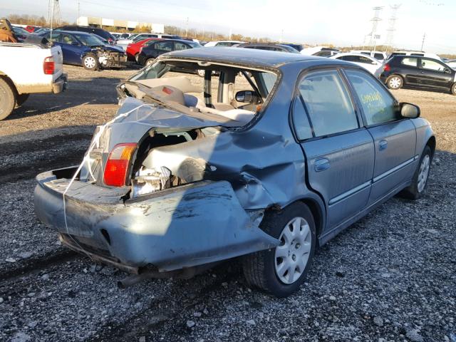 2HGEJ6612YH601179 - 2000 HONDA CIVIC BASE GREEN photo 4