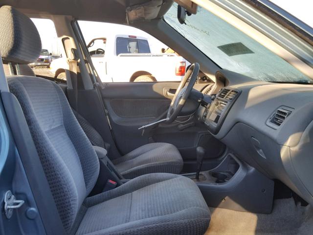 2HGEJ6612YH601179 - 2000 HONDA CIVIC BASE GREEN photo 5