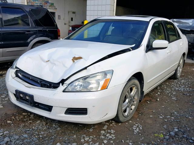 1HGCM56716A076690 - 2006 HONDA ACCORD EX WHITE photo 2