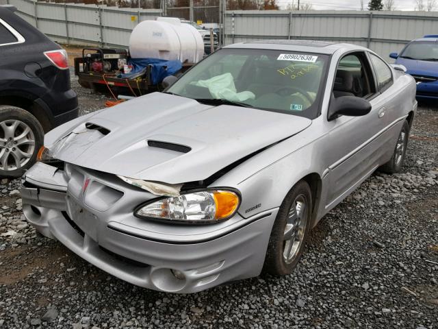 1G2NW12E84C128580 - 2004 PONTIAC GRAND AM G SILVER photo 2