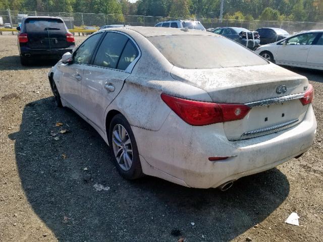 JN1BV7AP4EM677425 - 2014 INFINITI Q50 BASE WHITE photo 3