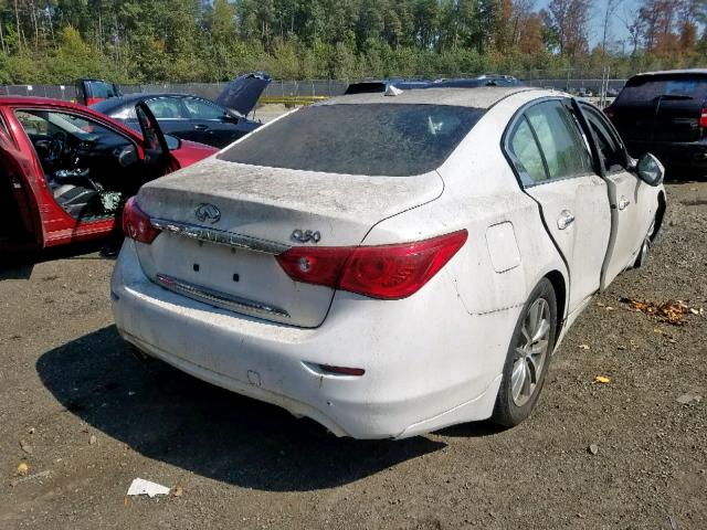 JN1BV7AP4EM677425 - 2014 INFINITI Q50 BASE WHITE photo 9