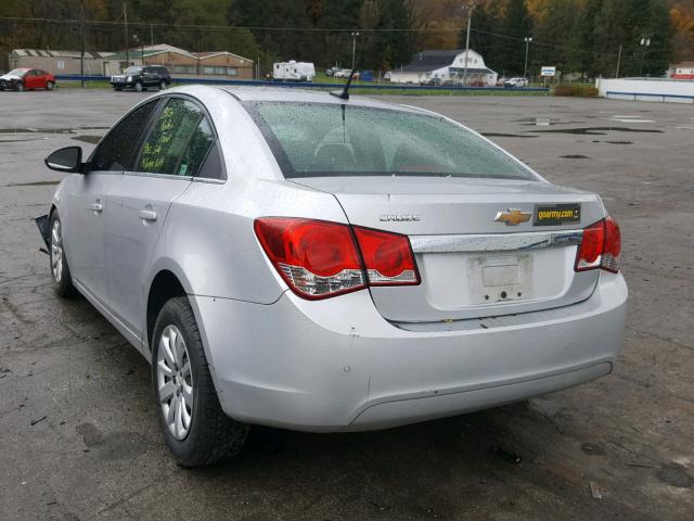 1G1PC5SH3B7265794 - 2011 CHEVROLET CRUZE LS SILVER photo 3