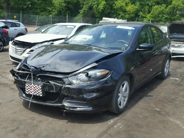 1C3CDFBB8FD266004 - 2015 DODGE DART SXT BLACK photo 2