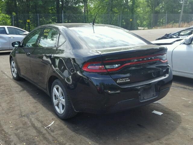 1C3CDFBB8FD266004 - 2015 DODGE DART SXT BLACK photo 3