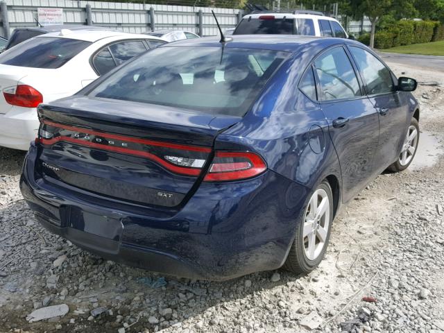 1C3CDFBB8GD727882 - 2016 DODGE DART SXT BLUE photo 4