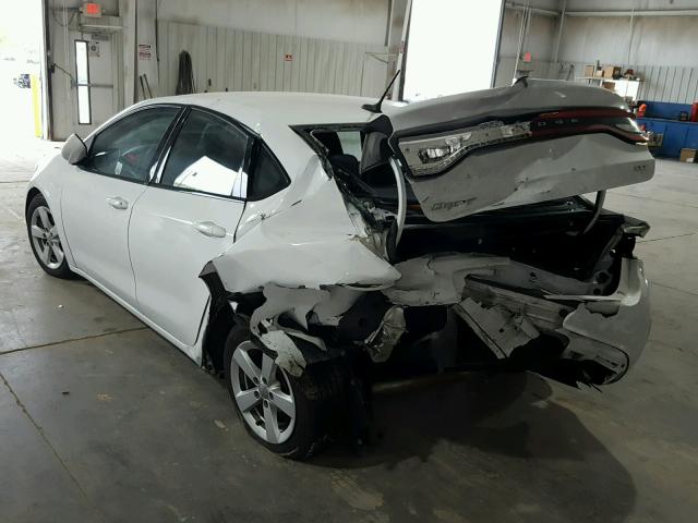 1C3CDFBB0FD286635 - 2015 DODGE DART SXT WHITE photo 3