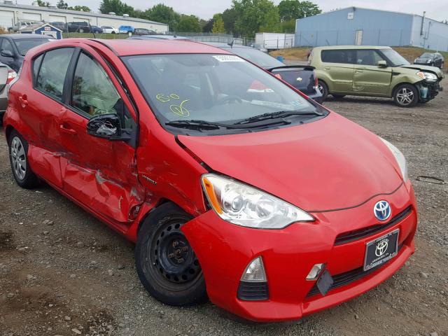 JTDKDTB3XD1534936 - 2013 TOYOTA PRIUS C RED photo 1