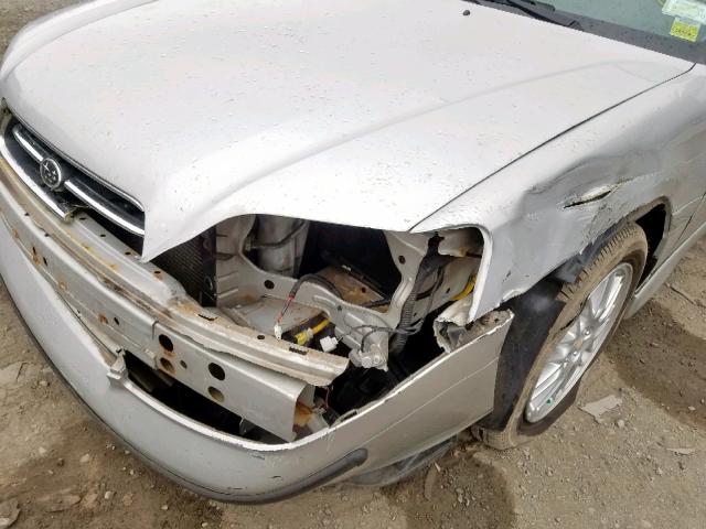 4S3BH645126310863 - 2002 SUBARU LEGACY GT SILVER photo 9