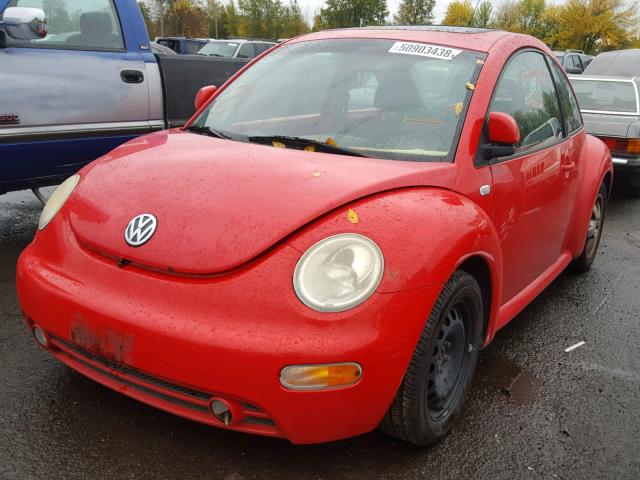 3VWCA21C0XM417329 - 1999 VOLKSWAGEN NEW BEETLE წითელი ფოტო 2