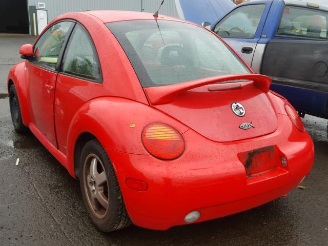 3VWCA21C0XM417329 - 1999 VOLKSWAGEN NEW BEETLE წითელი ფოტო 3