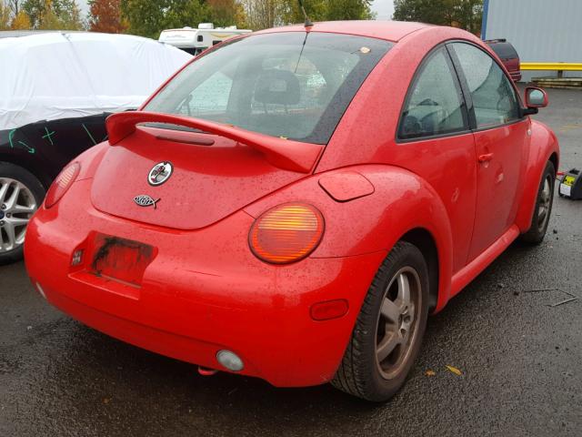 3VWCA21C0XM417329 - 1999 VOLKSWAGEN NEW BEETLE წითელი ფოტო 4