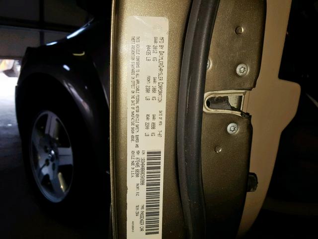 1B3HB48B68D503998 - 2008 DODGE CALIBER SX BROWN photo 10