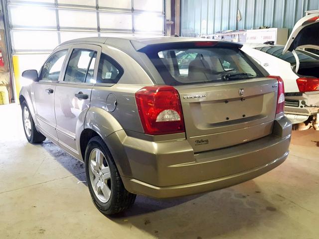 1B3HB48B68D503998 - 2008 DODGE CALIBER SX BROWN photo 3