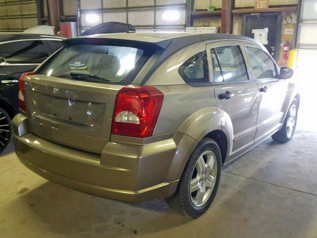 1B3HB48B68D503998 - 2008 DODGE CALIBER SX BROWN photo 4