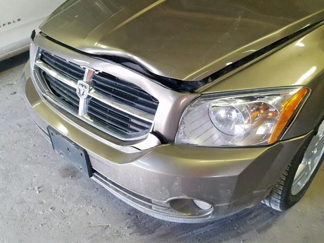 1B3HB48B68D503998 - 2008 DODGE CALIBER SX BROWN photo 9