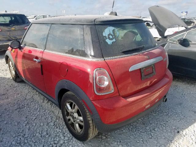 WMWSU3C54CT185109 - 2012 MINI COOPER RED photo 3