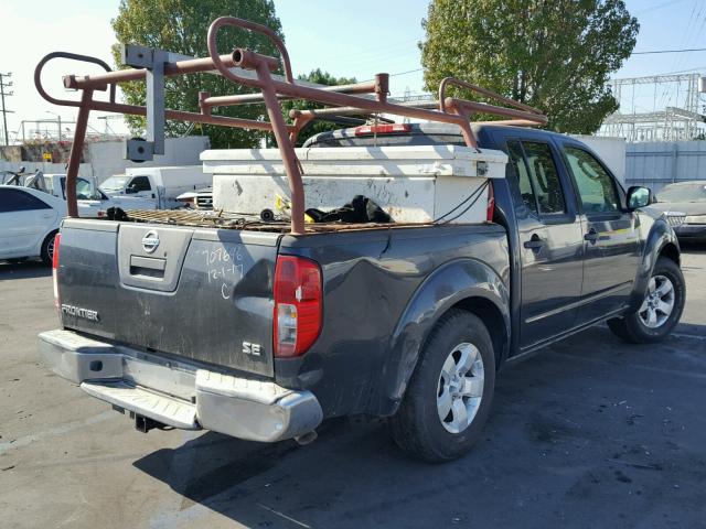 1N6AD0ER1AC408651 - 2010 NISSAN FRONTIER C GRAY photo 4