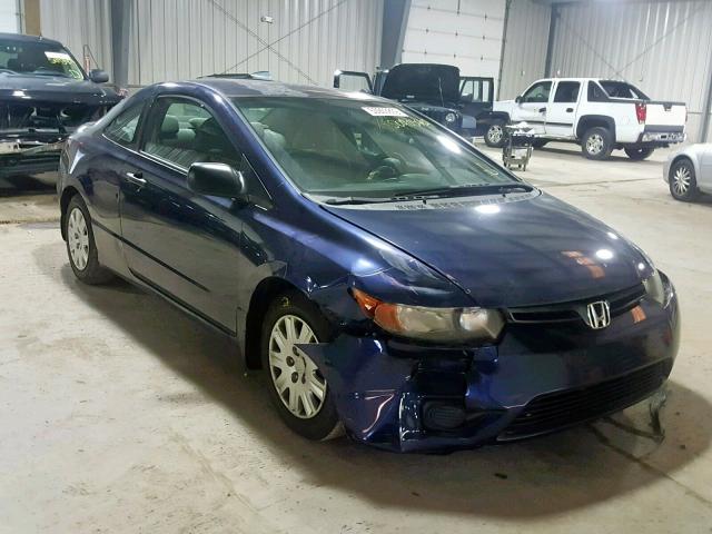 2HGFG11287H501561 - 2007 HONDA CIVIC DX BLUE photo 1