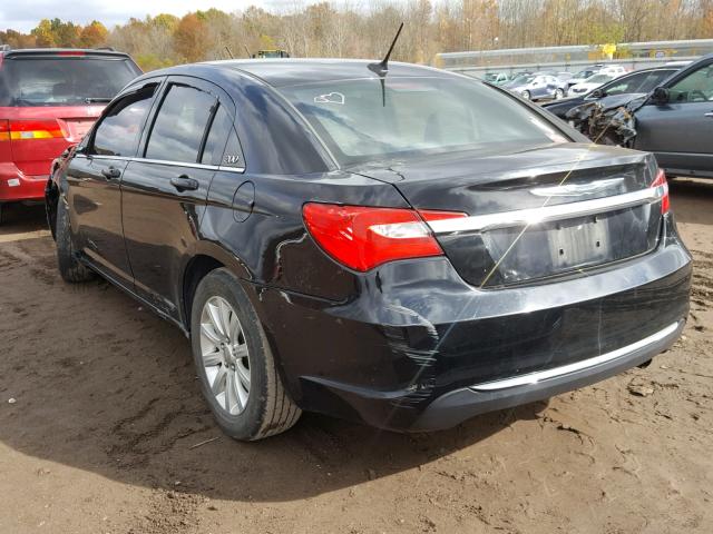 1C3CCBBB2DN602118 - 2013 CHRYSLER 200 TOURIN BLACK photo 3