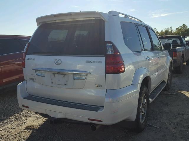 JTJBT20X880165599 - 2008 LEXUS GX 470 WHITE photo 4