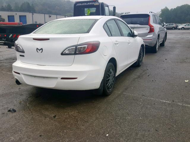 JM1BL1TF6D1746703 - 2013 MAZDA 3 I WHITE photo 4