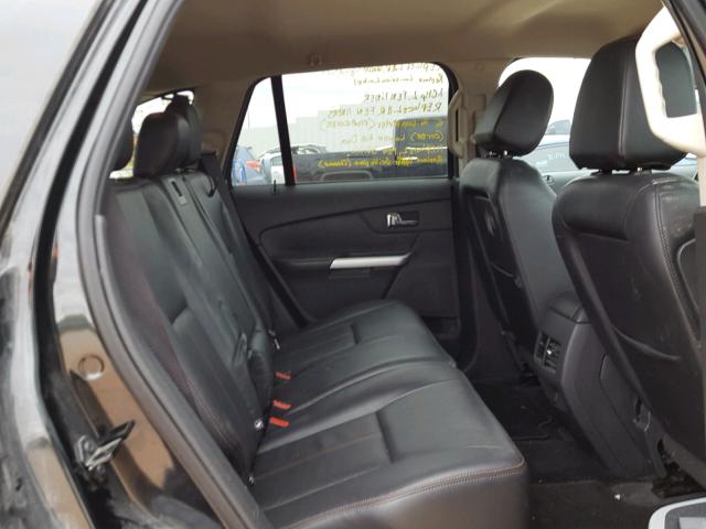 2FMDK3JC3DBB56653 - 2013 FORD EDGE SEL BLACK photo 6