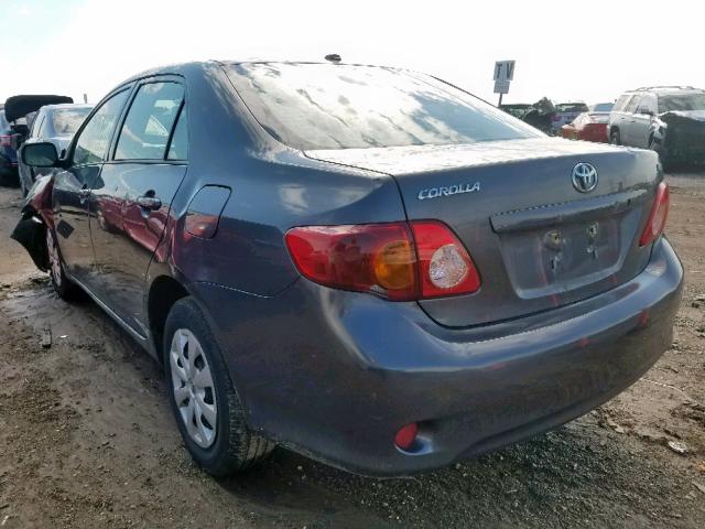 1NXBU4EEXAZ289127 - 2010 TOYOTA COROLLA BA GRAY photo 3