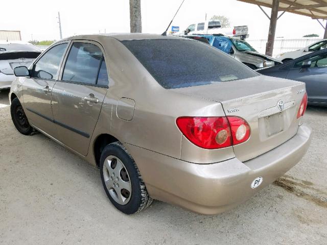 1NXBR32E45Z455034 - 2005 TOYOTA COROLLA SE GOLD photo 3