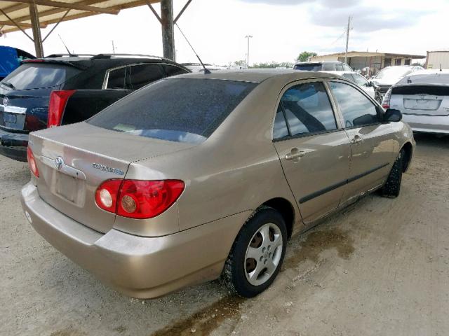 1NXBR32E45Z455034 - 2005 TOYOTA COROLLA SE GOLD photo 4