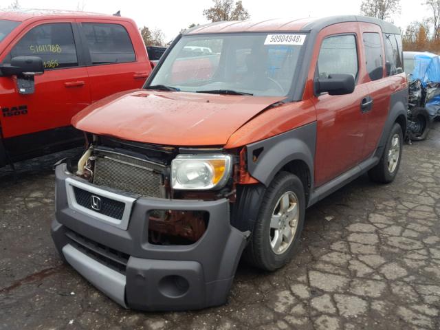 5J6YH28635L004026 - 2005 HONDA ELEMENT EX ORANGE photo 2