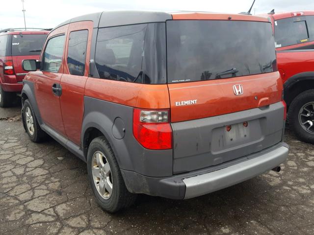 5J6YH28635L004026 - 2005 HONDA ELEMENT EX ORANGE photo 3