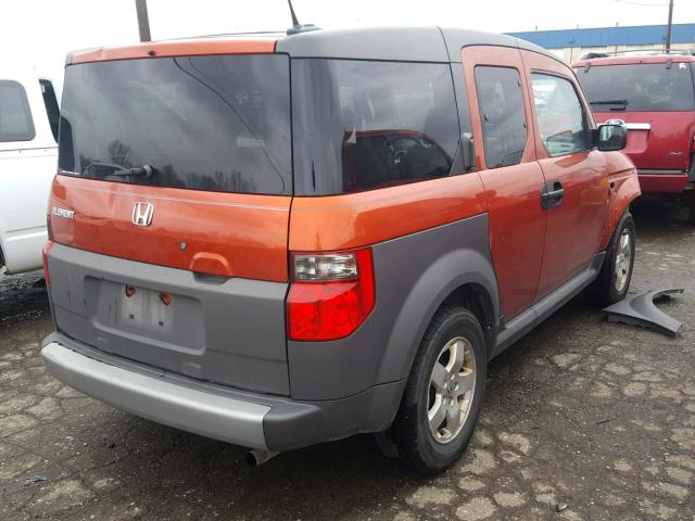 5J6YH28635L004026 - 2005 HONDA ELEMENT EX ORANGE photo 4